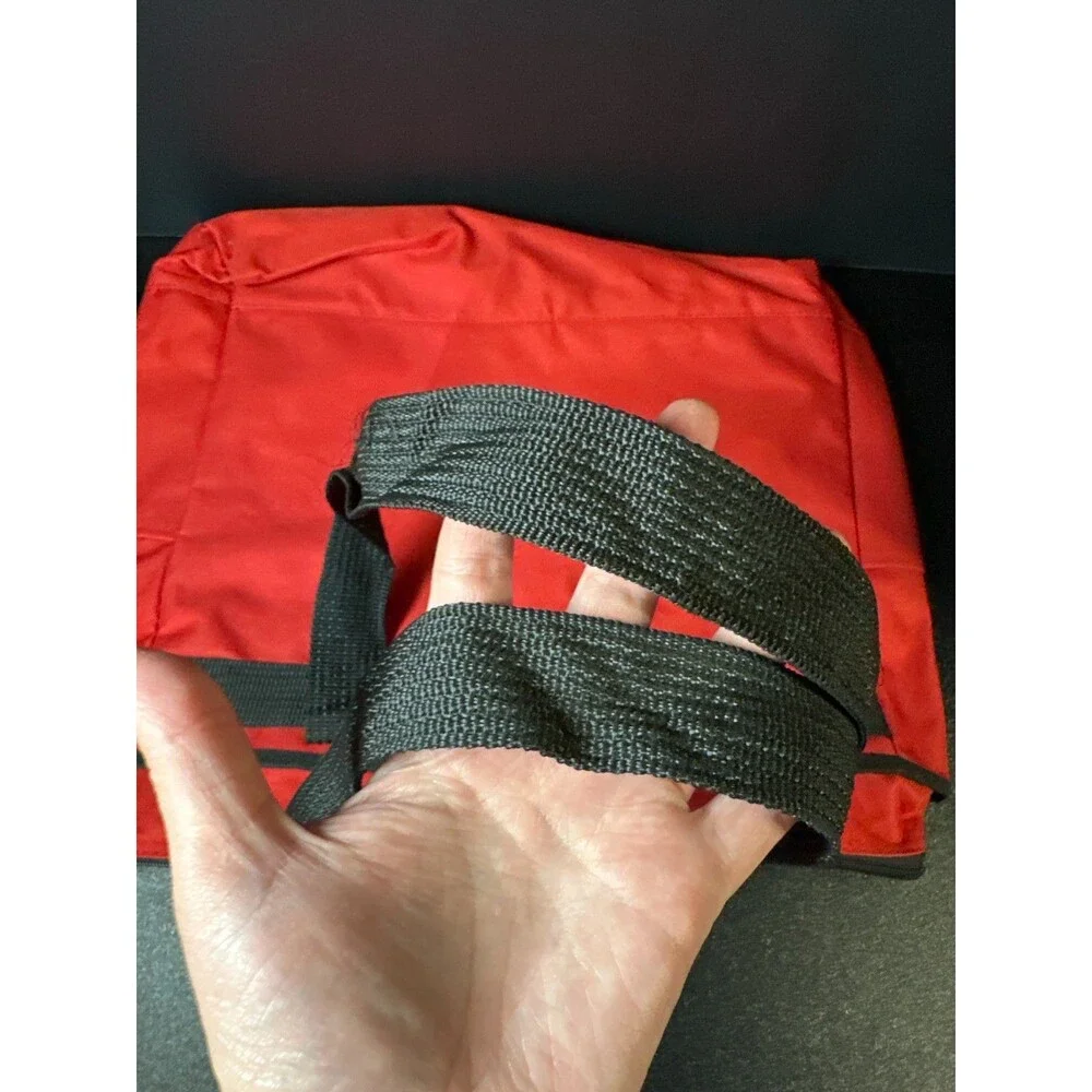 Red‎ & Black Nylon Utility Tote